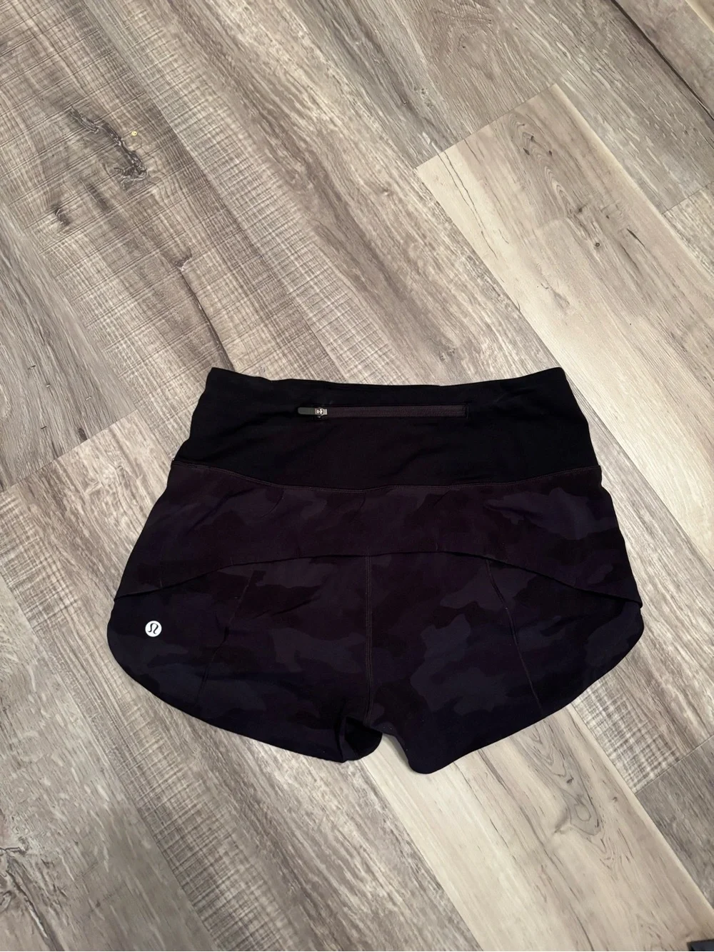 Lululemon High-Rise Women's Athletic Shorts in Dark Camouflage